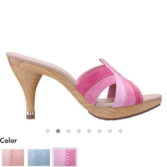 NIB LIMITED EDITION Nina Archive Reina Barbie Pink Suedette heels new size 7 - Picture 2 of 10